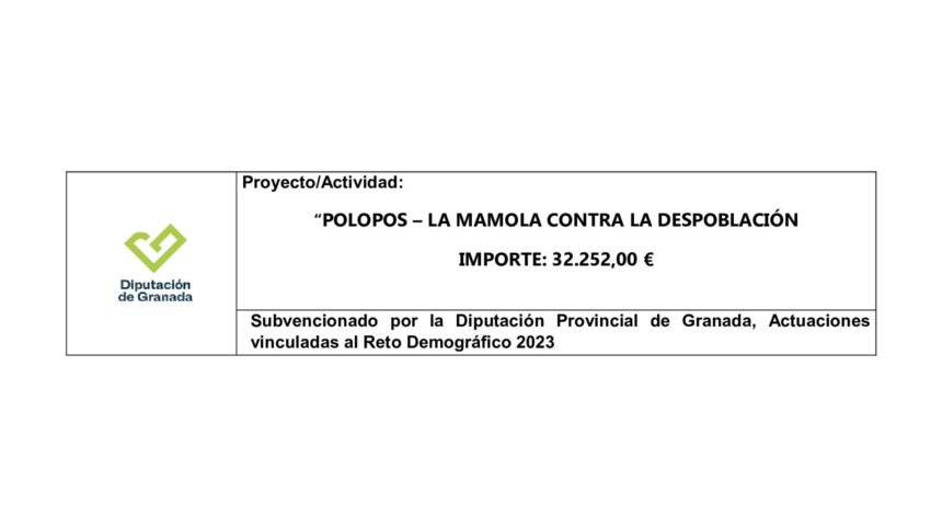 POLOPOS- LA MAMOLA CONTRA LA DESPOBLACIÓN POLOPOS- LA MAMOLA CONTRA LA DESPOBLACIÓN
